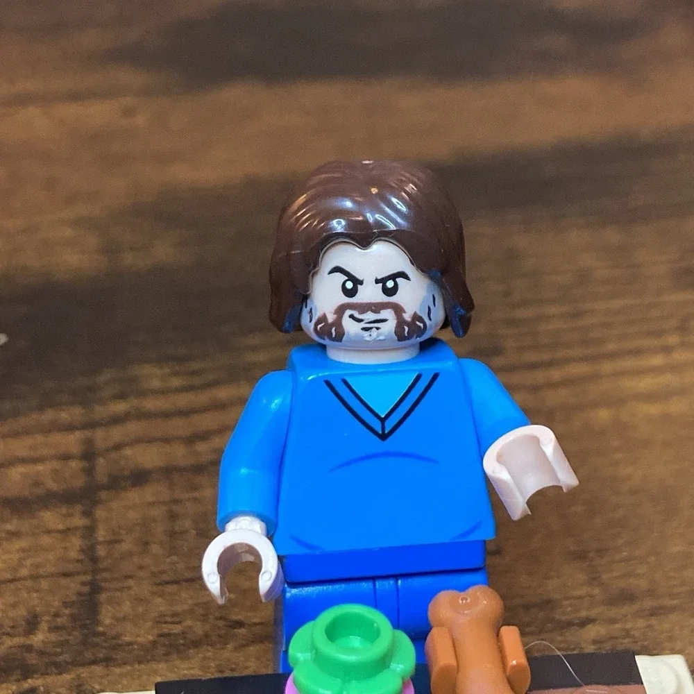 LEGO‎ A Minecraft Movie Steve Minifigure (Jack Black) w/ Lava Chicken Leg